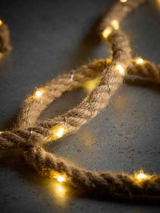 Solar Natural Rope Light String