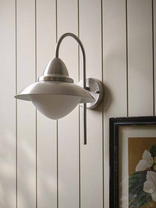 Metro Opal Dome Outdoor Wall Light