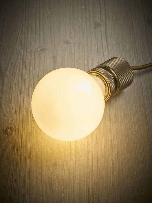 Opal Glass E27 Large Globe Bulb