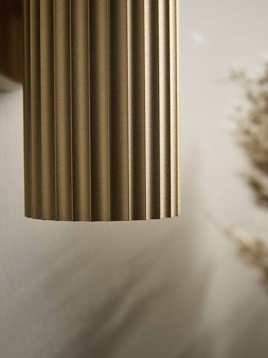 Solstice Double Wall Light - Matt Gold