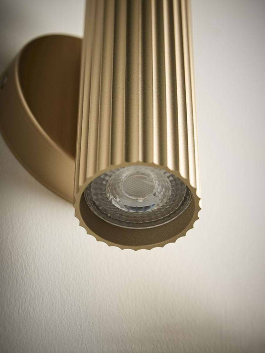 Solstice Double Wall Light - Matt Gold