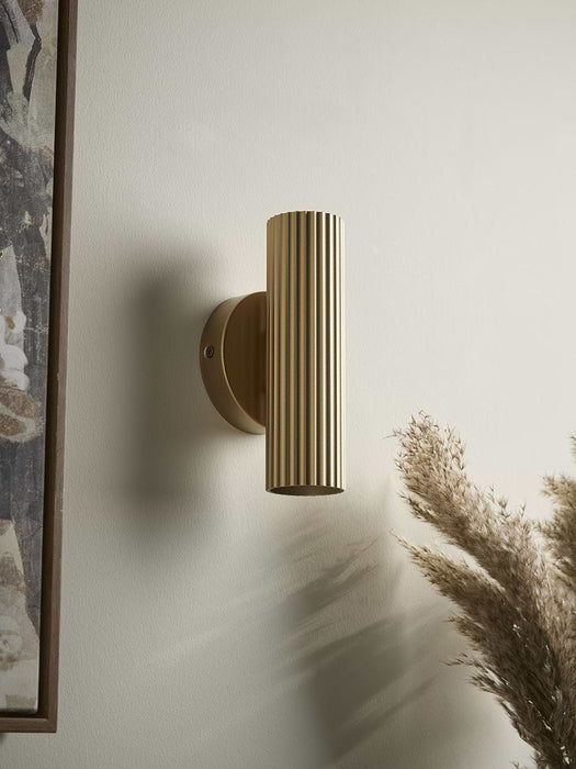Solstice Double Wall Light - Matt Gold
