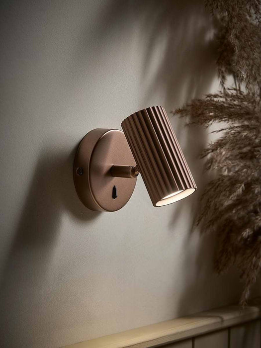 Solstice Single Wall Light - Matte Copper