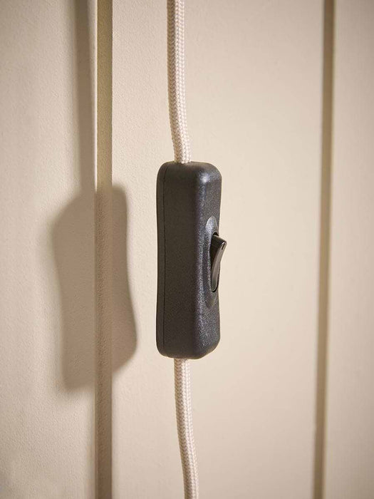 Scalloped Linen Wall Light