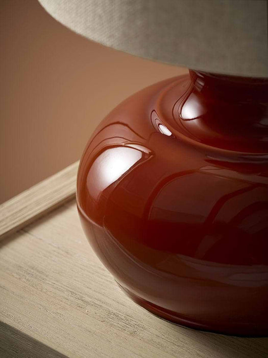Carmel Burnt Orange Table Lamp