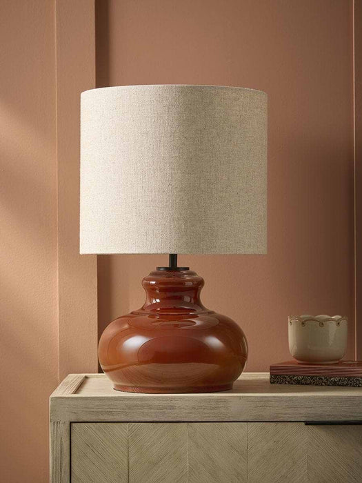Carmel Burnt Orange Table Lamp