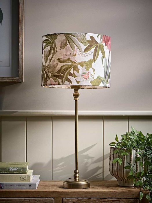 Brass Botanical Table Lamp