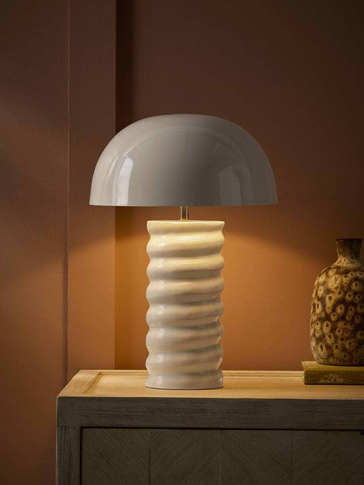 Twisted Enamel Table Lamp