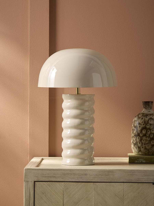 Twisted Enamel Table Lamp