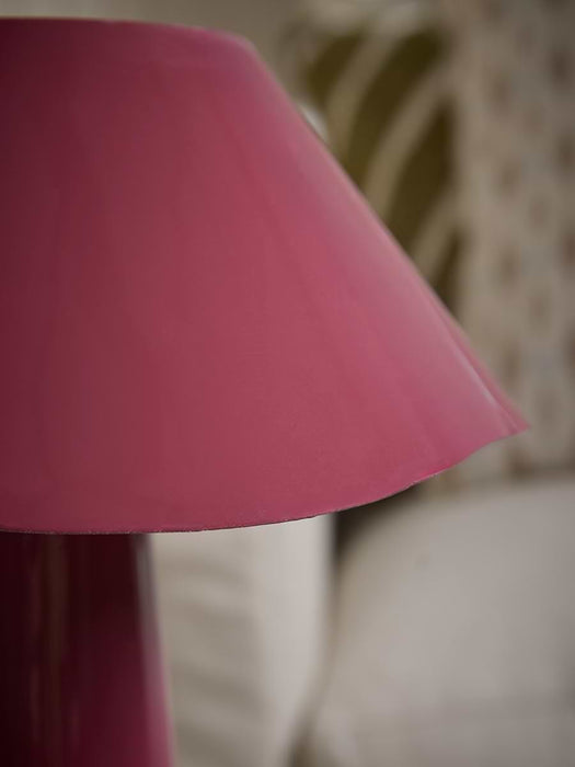 Burgundy Wave Table Lamp