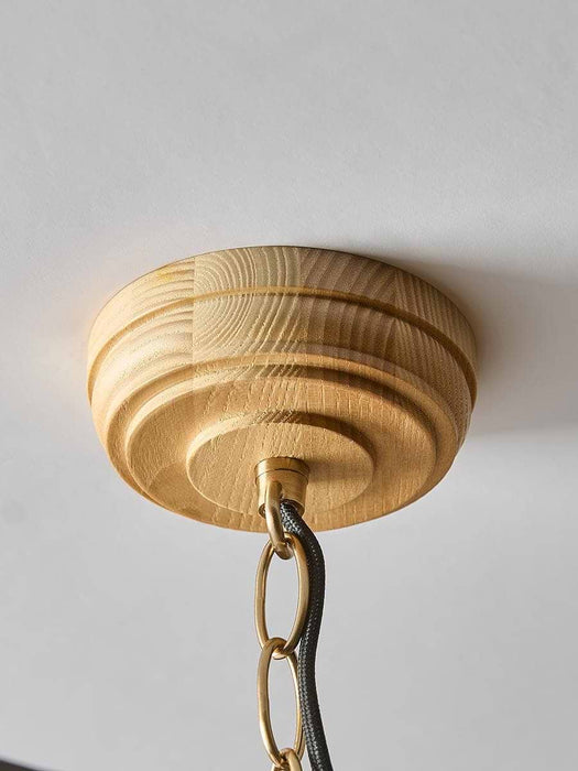 Natural Ash & Glass Pendant