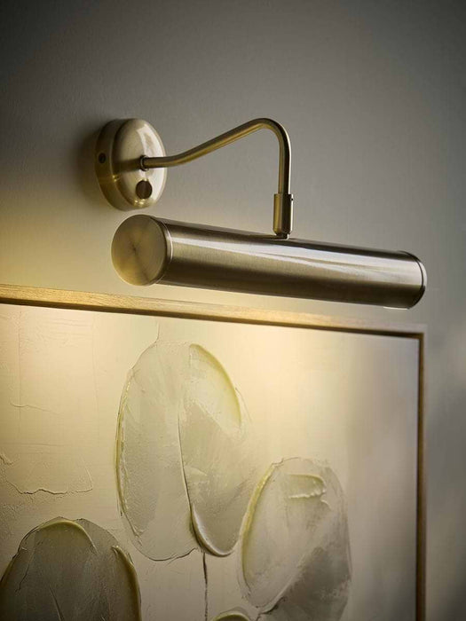 Curved Brass Picture Light