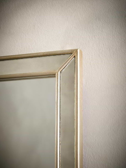 Antiqued Frame Mirror - Square