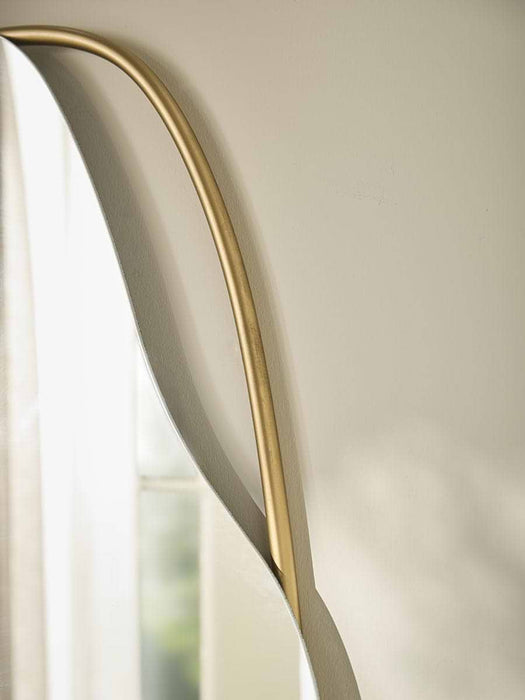 Metal Abstract Frame Mirror