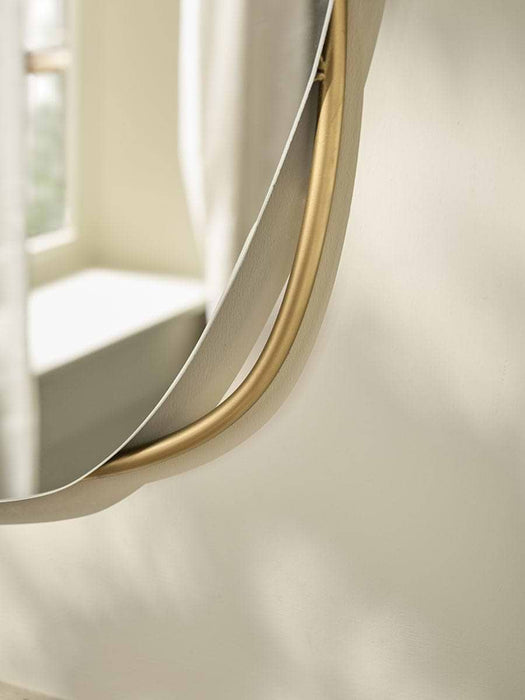 Metal Abstract Frame Mirror