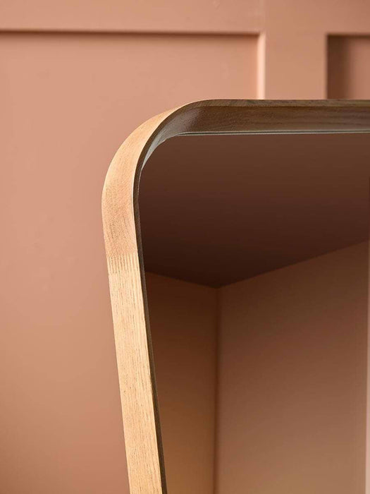 Squoval Oak Standing Full Length Mirror