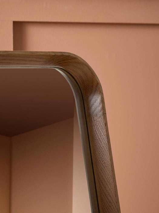 Squoval Oak Standing Full Length Mirror