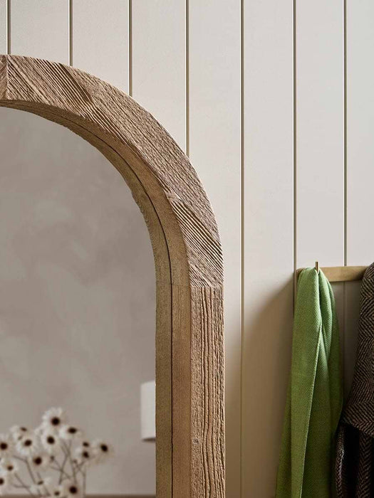 Arched Full Length Shelf Mirror