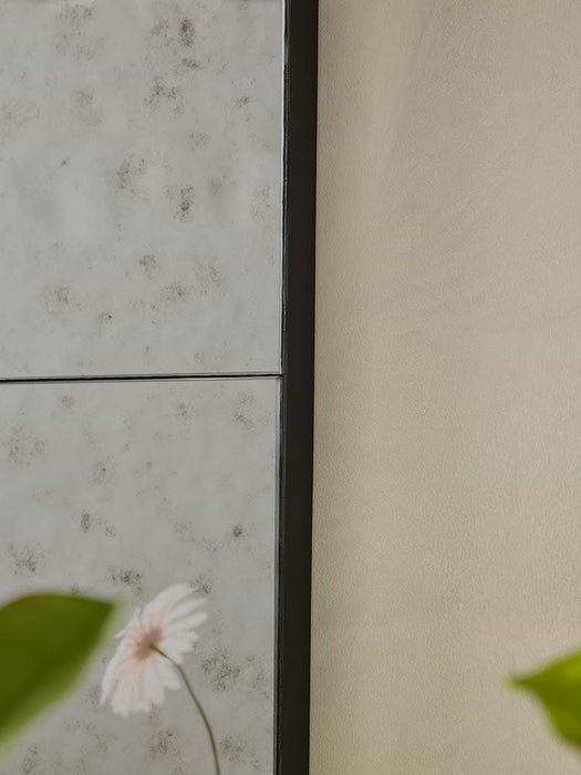 Panelled Antique Glass Mirror - Small