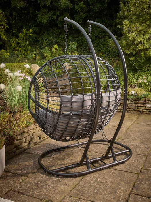 Indoor Outdoor Double Hanging Chair - Black