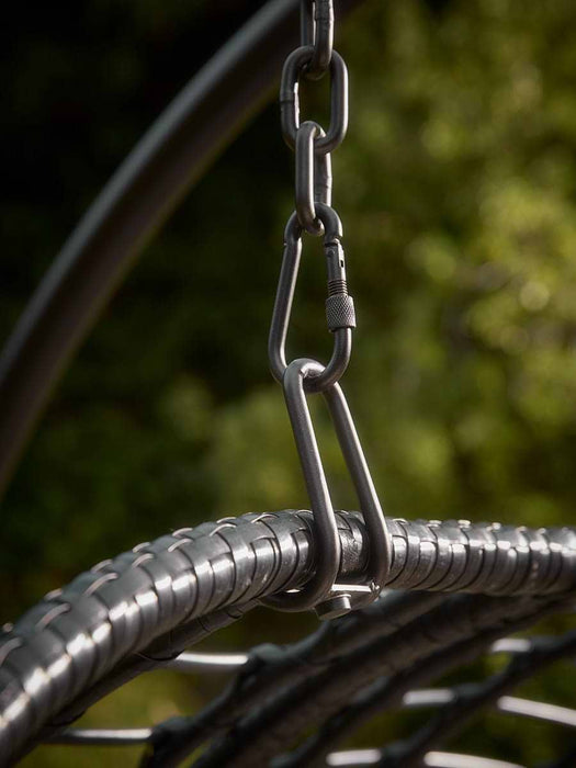 Indoor Outdoor Double Hanging Chair - Black