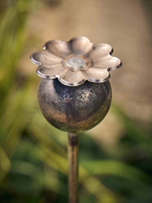 Poppy Garden Stake