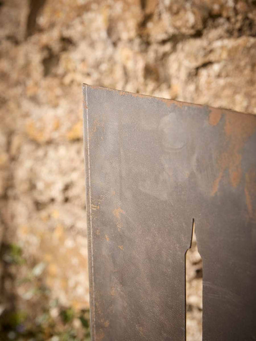 Rusted Bulrush Garden Screen - Small