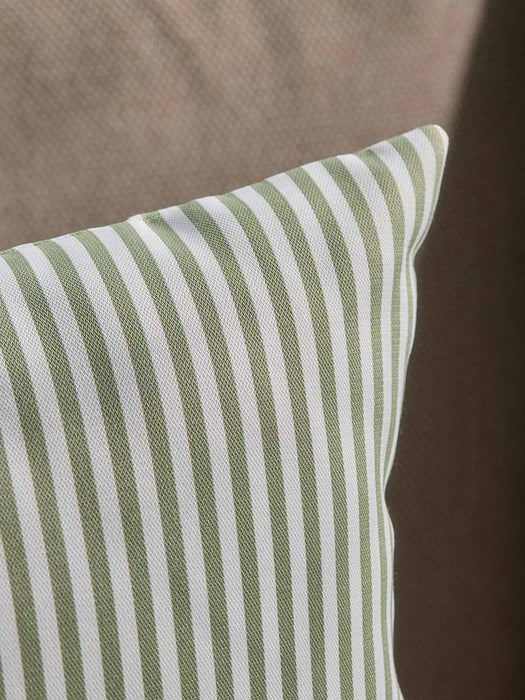Classic Square Outdoor Cushion - Olive Stripe