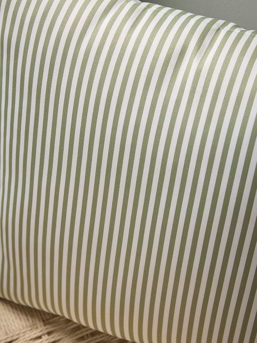 Classic Square Outdoor Cushion - Olive Stripe