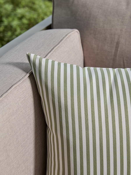 Classic Bolster Outdoor Cushion - Olive Stripe