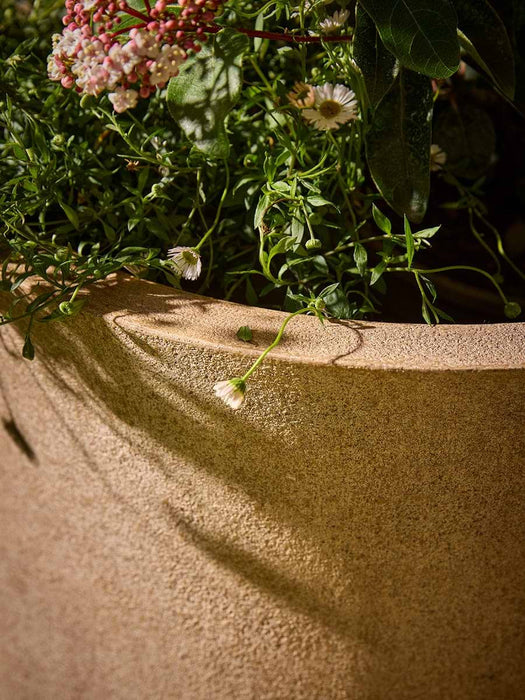 Three Budra Curved Planters - Sand