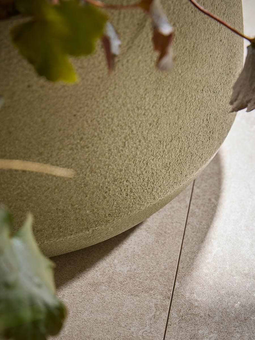 Three Weathered Bowl Planters - Moss Green