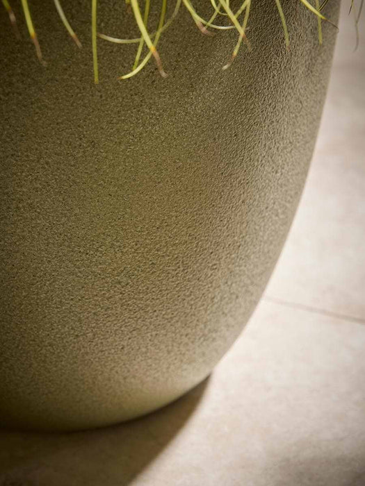 Four Weathered Planters - Moss Green