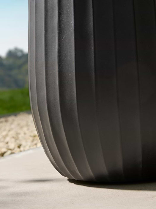 Three Fluted Planters - Soft Black