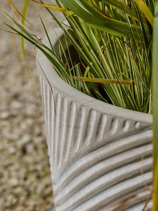 Three Modarc Footed Planters - Granite