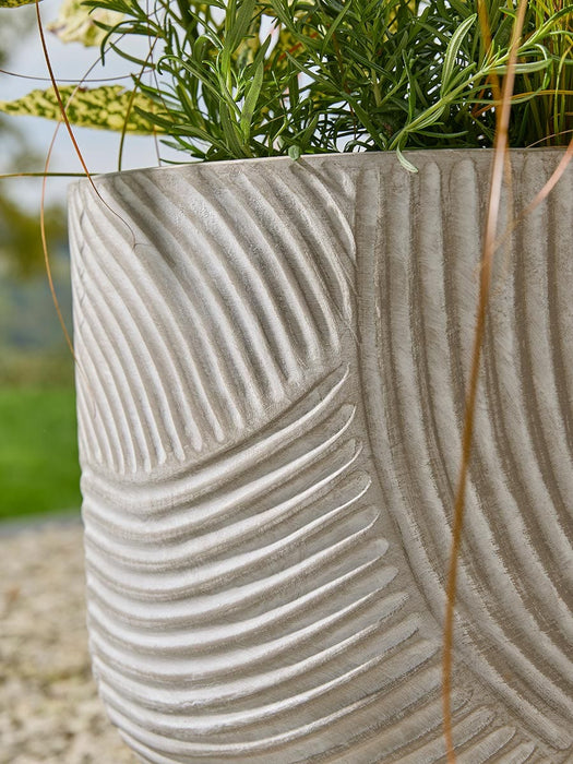 Three Modarc Footed Planters - Granite