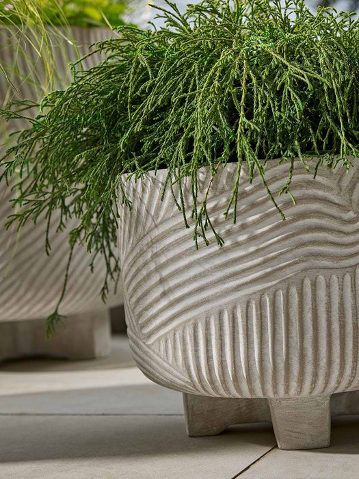 Three Modarc Footed Planters - Granite