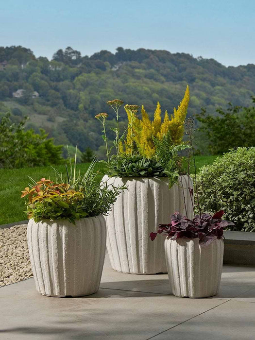 Three Duneform Planters - Clay