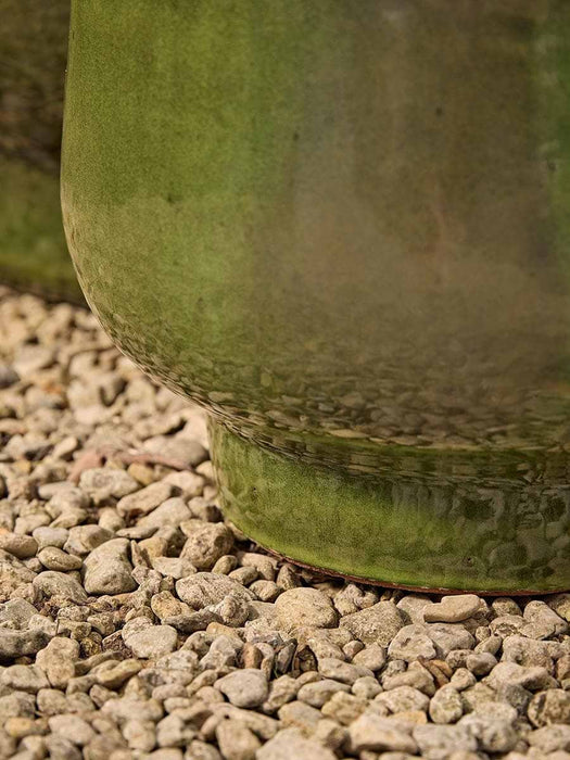 Three Footed Olive Glaze Planters