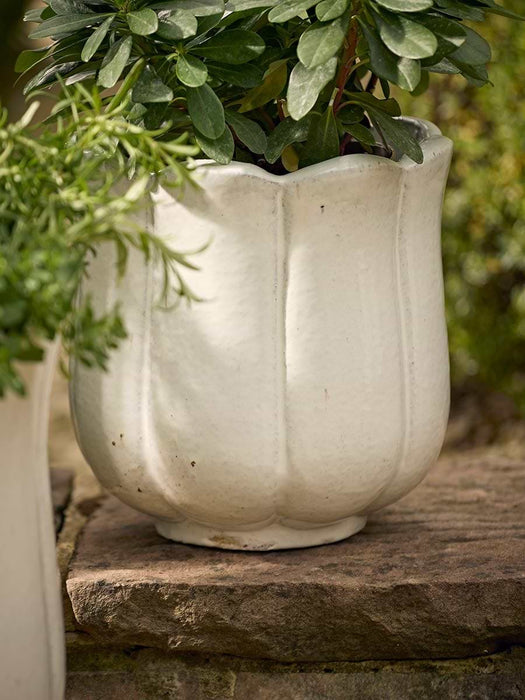 Three Reactive Glaze Tulip Planters