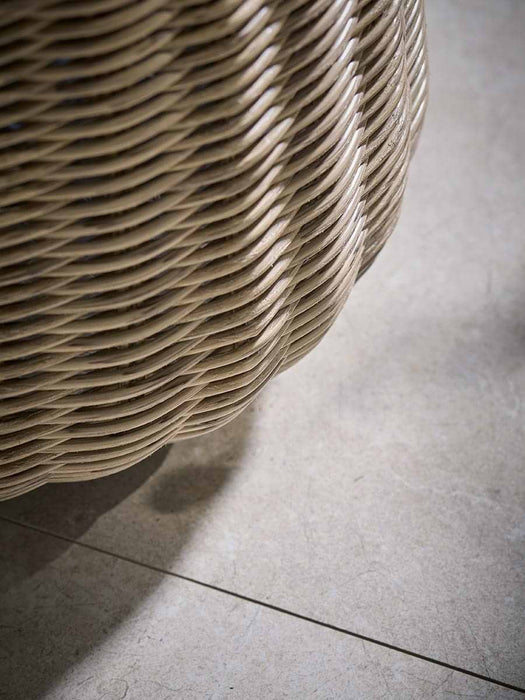 Three Faux Rattan Planters - Large