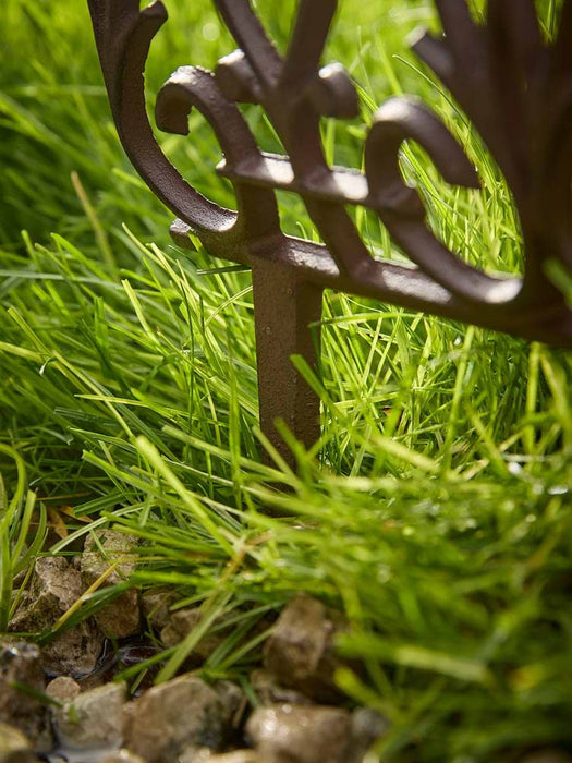 Three Cast Iron Lawn Edgings
