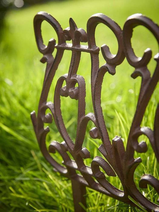 Three Cast Iron Lawn Edgings