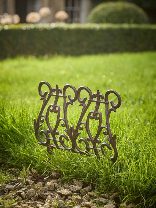 Three Cast Iron Lawn Edgings
