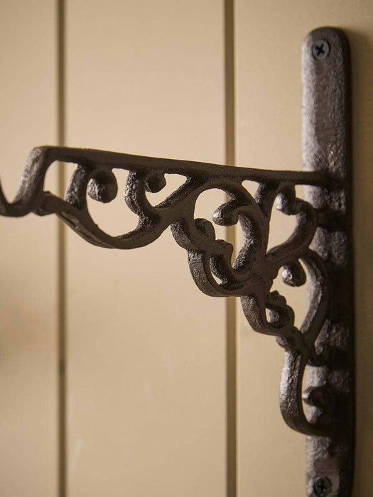 Two Cast Iron Basket Hooks