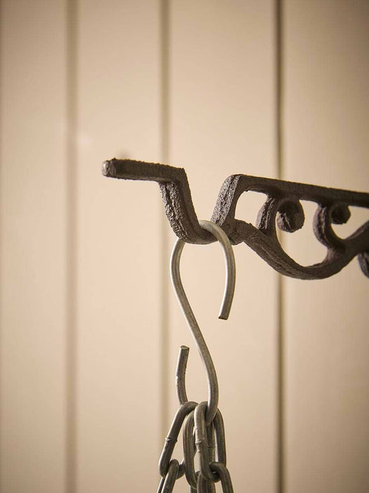 Two Cast Iron Basket Hooks
