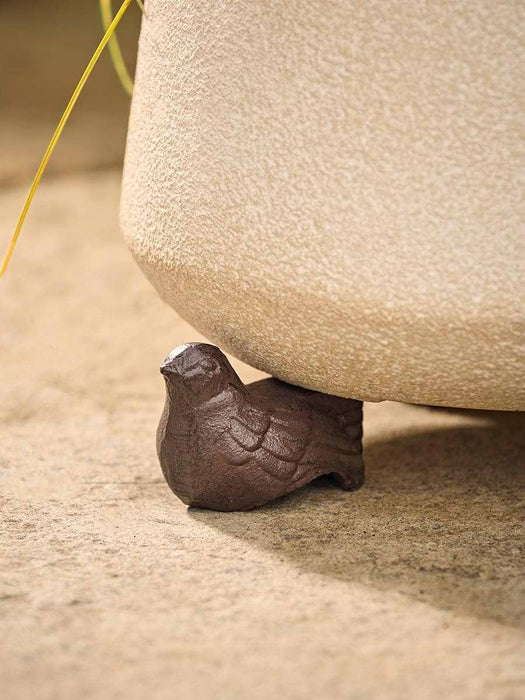 Three Cast Iron Bird Pot Feet