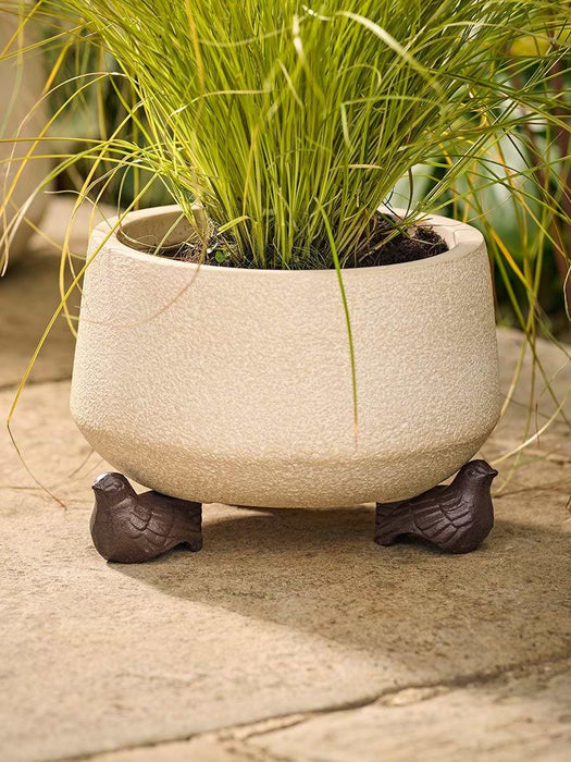 Three Cast Iron Bird Pot Feet