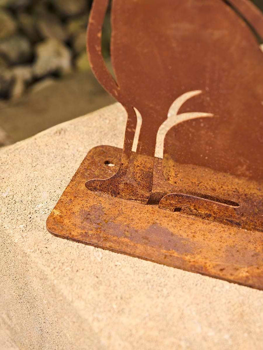 Rusty Hare Garden Ornament