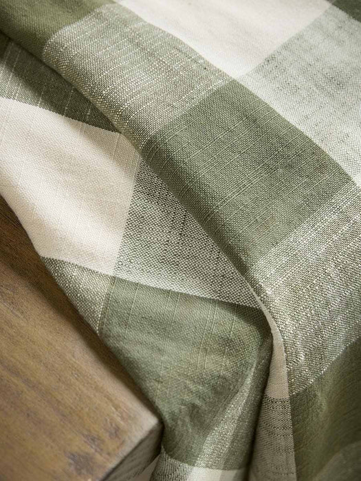 Gingham Indoor Outdoor Throw - Green